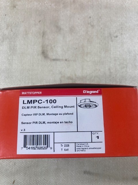 Legrand Wattstopper LMPC-100 DLM PIR Occupancy Sensor Ceiling Mount