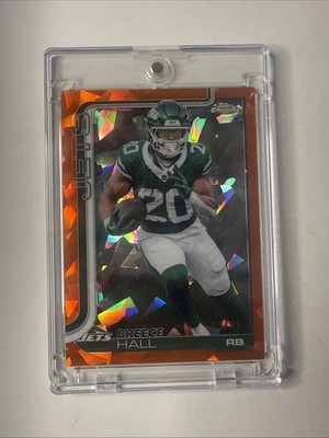 2025 Topps Chrome - Breece Hall #238 Orange Geometric 25/25 Bookend
