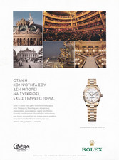 ROLEX Datejust Opera National De Paris Original 2016 Print Ad!!