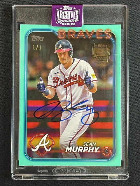 1/1 SEAN MURPHY FANATICS AQUA ON CARD AUTO AUTOGRAPH 2024 TOPPS 2025 ARCHIVES 1