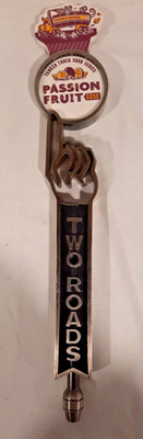 TWO ROADS PASSION FRUIT BAR DRAFT BEER TAP HANDLE 14'' TALL. MAN CAVE BREWERY PUB