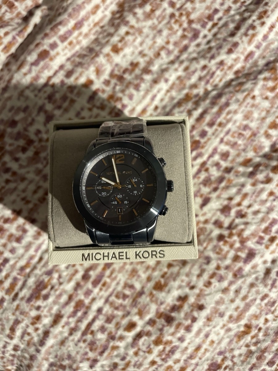 Michael Kors Original MK8593 Men's Lexington Blue-Tone gold
