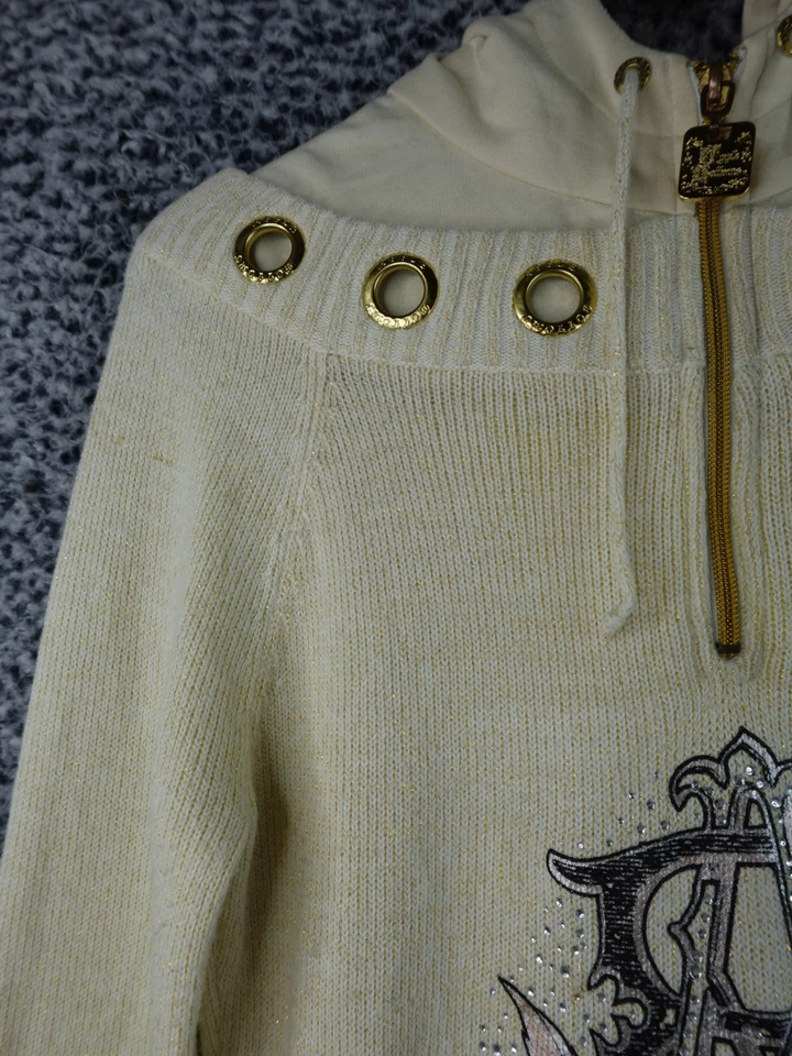 Vestido con capucha crema con capucha parte inferior manzana vintage raro para mujer talla grande Foto 2 de 4