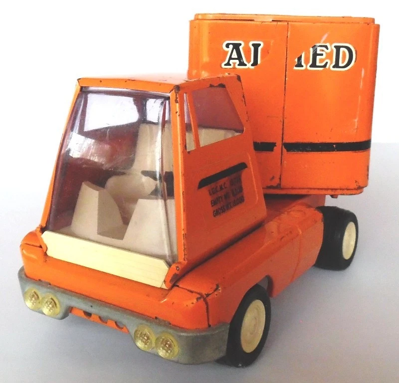 De colección Tonka Allied Van Lines cabina + remolque acero prensado usado Foto 3 de 4