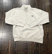 Gear For Sports Cape May 1/4 Zip Pullover Men’s Large Heather Gray Cotton Poly