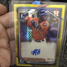 2024 Bowman #CPA-GR German Ramirez Yellow Auto /75 Houston Astros Prospect