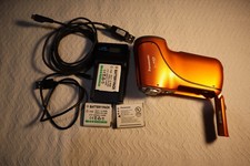 Panasonic HX-WA2 Camcorder - Orange with Charger and 3 Batteries
