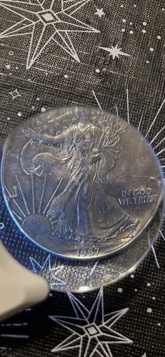 1987 Walking Liberty Silver Dollar 1 oz .999 Fine Silver