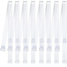 Clear Invisible Bra Strap 4 Pairs Soft Non-Slip Adjustable Br 15mm,