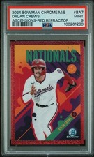 2024 Bowman Chrome DYLAN CREWS Ascensions Mega Red Mojo Refractor 4/5 PSA POP 2