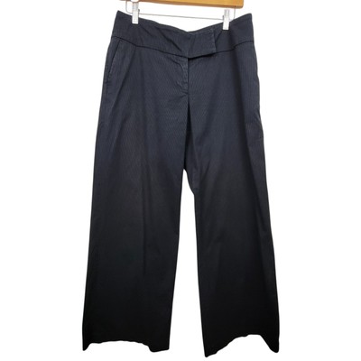 H&M Dark Blue Lightweight Micro Corduroy Wideleg Pants Size 10