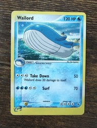 Wailord 14/109 EX Ruby & Sapphire Holo Rare