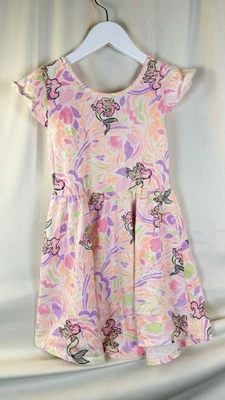 Vestido Disney Jumping Beans Ariel Rosa Columpio 6T Manga Acampanada Sirenita - Imagen 1 de 4