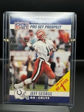 1990 Pro Set - Draft Day Jeff George #669 Indianapolis Colts (RC)