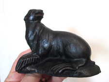 Antique Cast Iron Early 1900 ARCADE - SEAL ON ROCKS BANK Great Original Paint