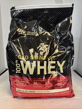 OPTIMUM NUTRITION 100% Gold Standard Whey Protein Vanilla Ice Cream 10 lb Bag