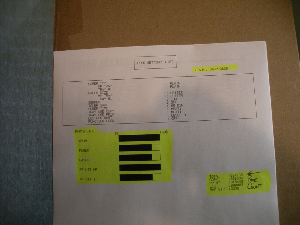 Brother DCP-8060 All-in-One Network printer Pg Count  24,788  FREE FREIGHT - Image 4 of 4