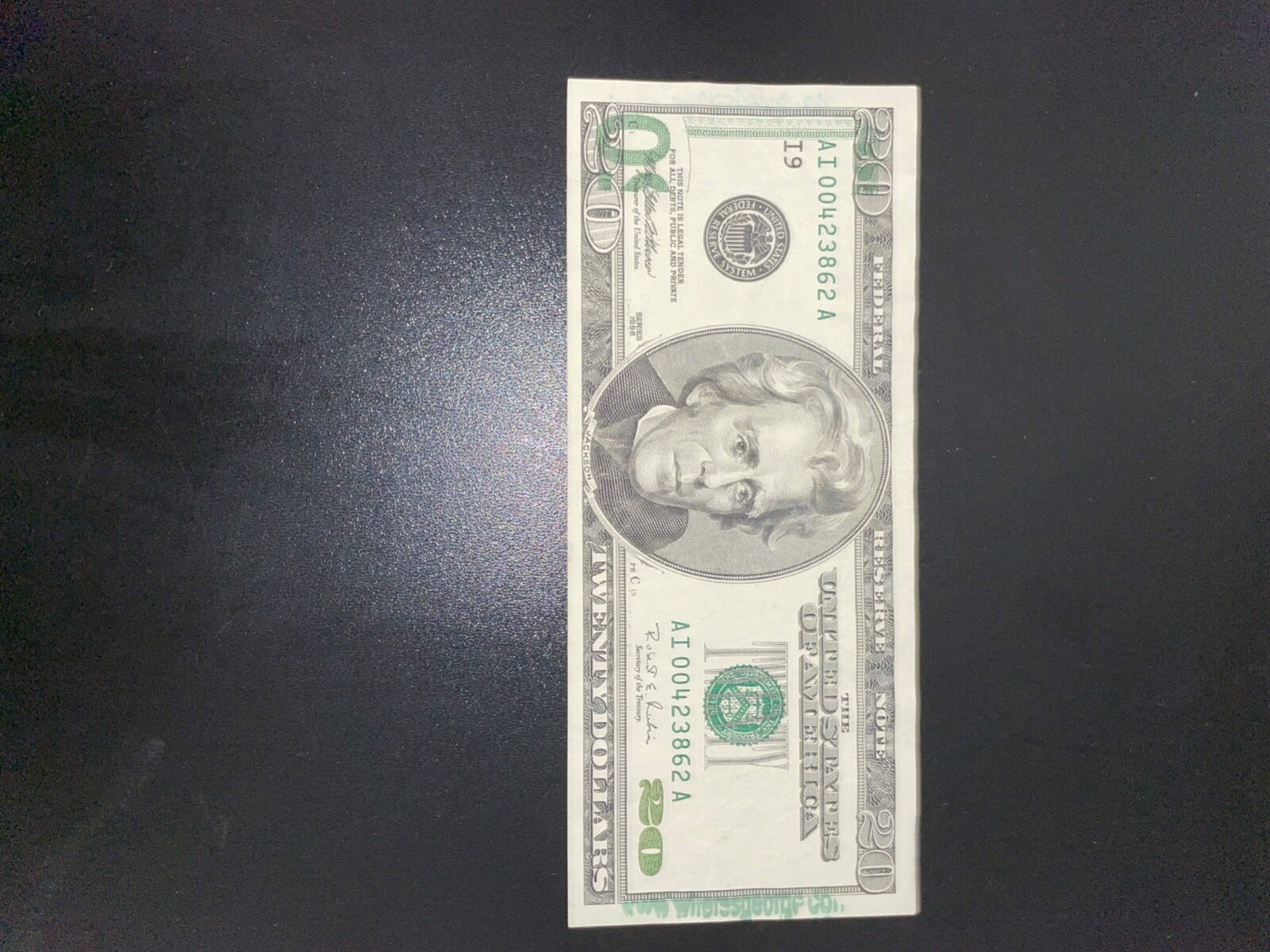 1996 20 Bill Misprint With Low Serial Number EBay 1996 20 bill misprint with low serial number ebay