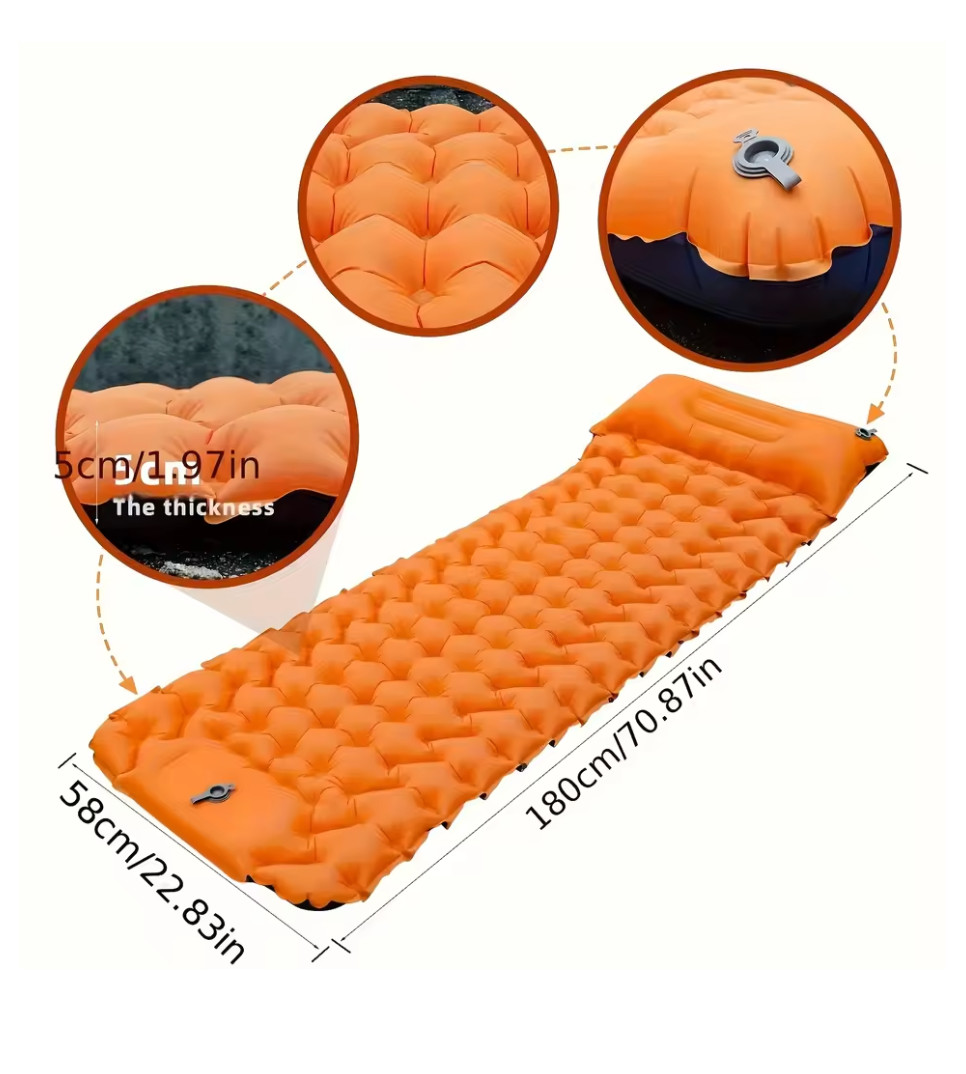 Matelas gonflable rando 4 saisons isolant en nylon ripstop ultra résistant étanche - 3