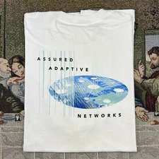 Vintage 90s Art T Shirt 2XL Obscure Tech Apple White Ciena