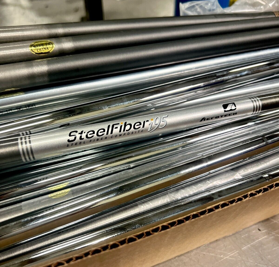 Aerotech SteelFiber I80 Iron Shafts – Stiff Flex, .370 Parallel Tip, 41" Length