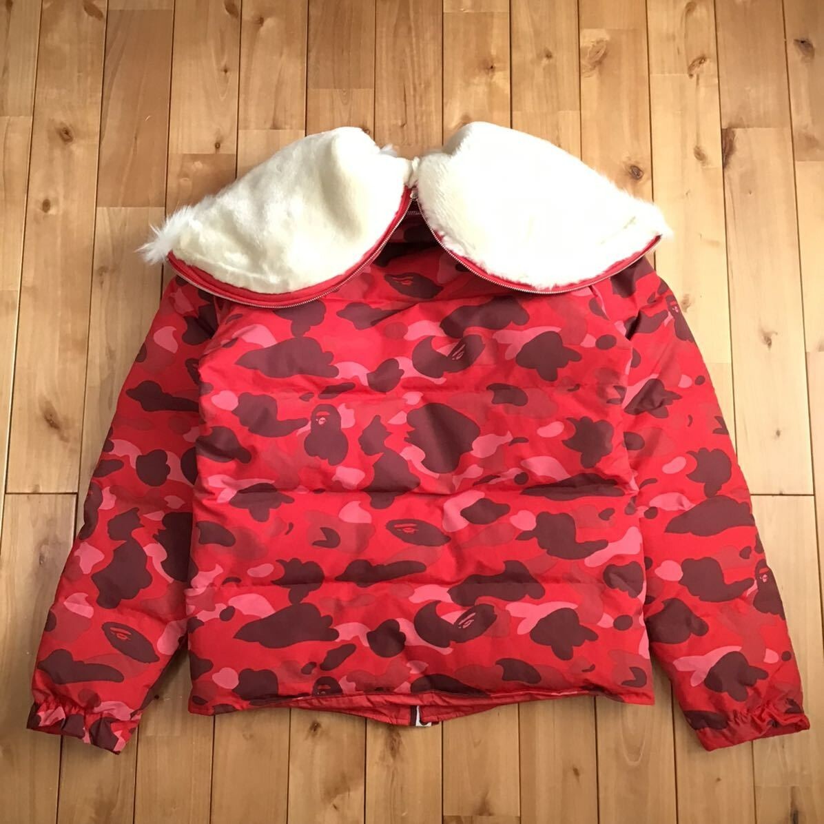 BAPE Pharrell camo hoodie down jacket a bathing ape NIGO Size M | eBay