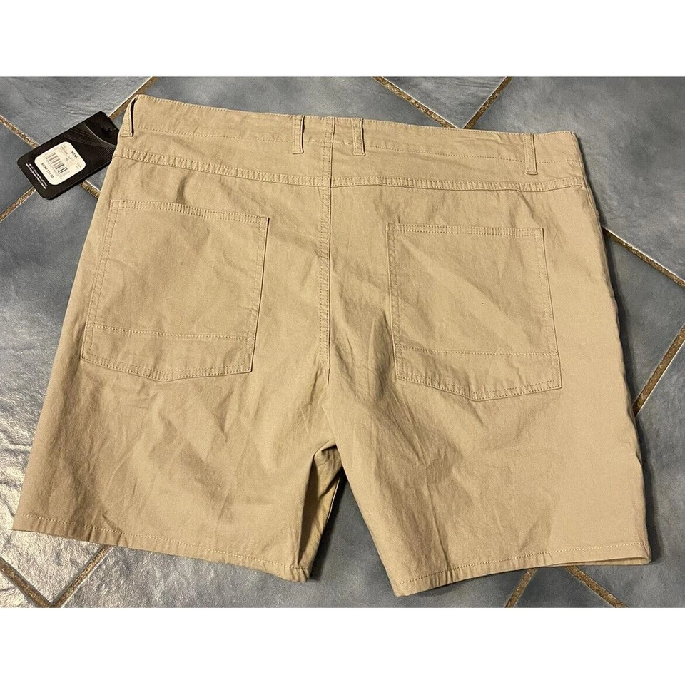 Swiss Alps Men?s Performance Khaki Flat Front Shorts, Size 42 NWT - Image 2 of 4