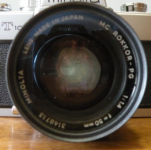 Cámara vintage minolta srt 101 con lente Rokkor -PG 50 mm con estuche - Imagen 2 de 8