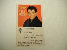 ELVIS PRESLEY original 1965 music biz promo lp review GIRL HAPPY
