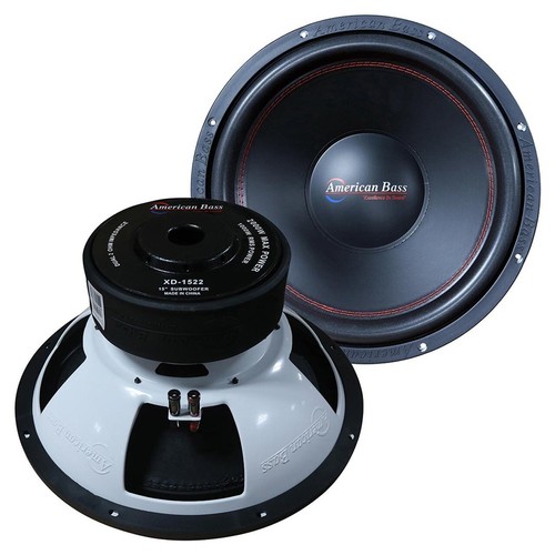 American Bass XD-1522 | 15 Inch 2000W DVC 2 Ohm Car Audio Subwoofer XD-15 D2 - 第 1/3 張圖片