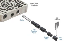 .For 6L45, 6L50, 6L80, 6L90 TCC Regulator Valve Kit  Sonnax  104740-46K