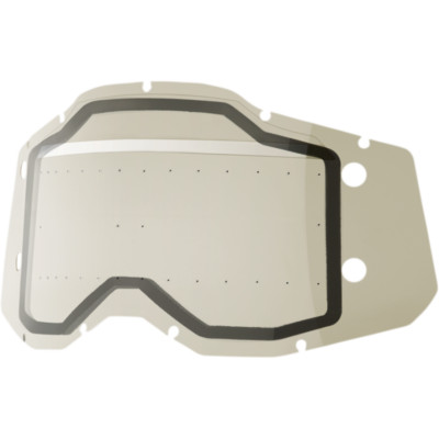 100% RC2/AC2/ST2 FORECAST LENS - DUAL PANE W/ BUMPS SMOKE 59101-00002