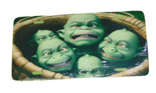 Baby Ogres in a Basket License Plate 6x12 Decorative Aluminum Made in USA