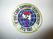 b8543 US Air Force Vietnam 772 TAS Tactical Air Lift Squadron if you care IR20A