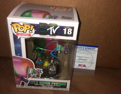 Ozuna MTV Moon Man Person OzuTochi Enoc Signed Autographed Funko Pop PSA E1