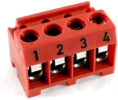 4 Pin Red AquaLink Terminal Bar Connector for Jandy Pro Series