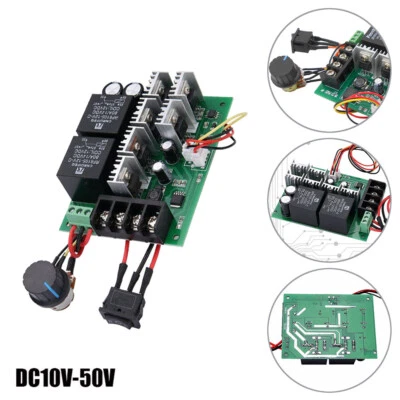 DC 12V 24V 48V Max 60A PWM CW CCW Reversible Switch Brush Motor Speed Controller