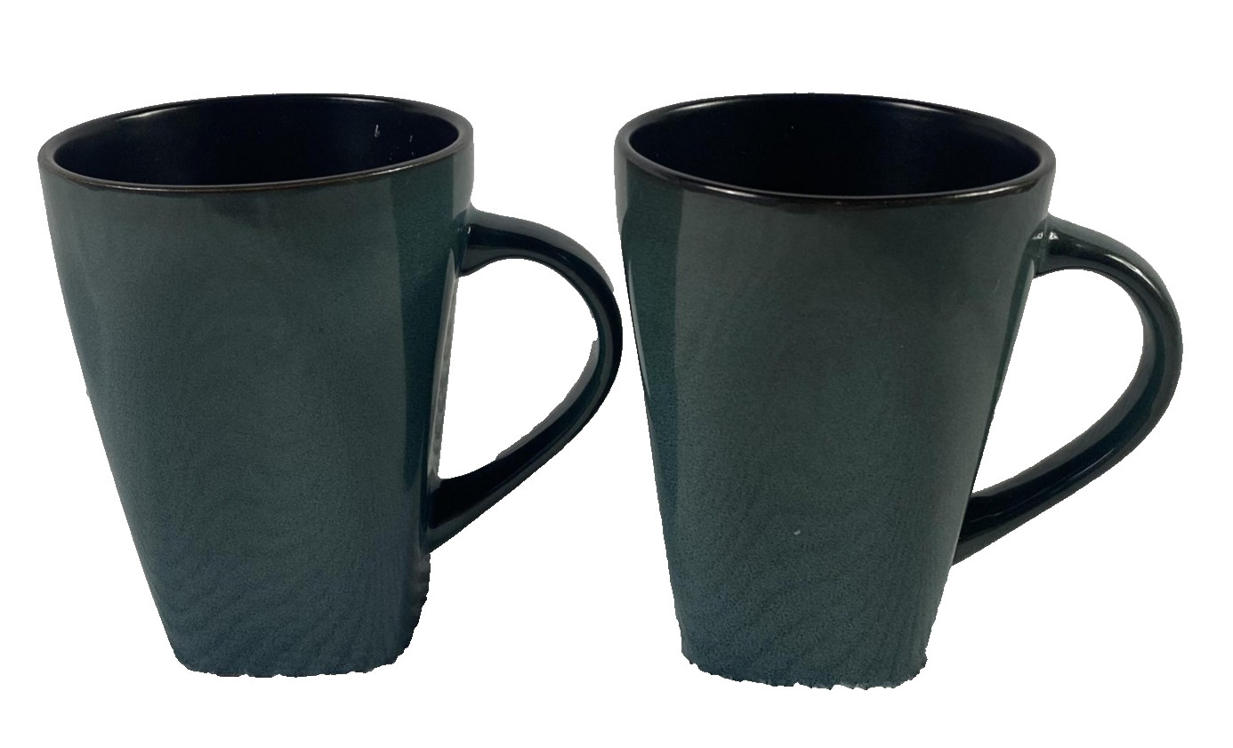 Of 2 Green Black Interior Tall Tapered