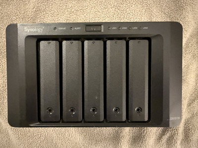 Synology DS1513+ Diskstation 5-Bay NAS with 250GB drive installed