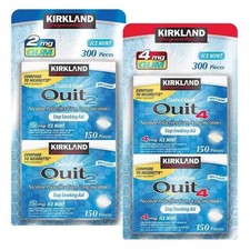 Kirkland Signature Quit 2 mg or 4 mg Ice Mint Gum, 300 Pieces