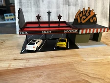 Tubby's Drive-In restaurant 1:64 Scale Diorama