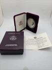 1986 S American Eagle Silver Dollar Proof Coin - 1oz .999 - COA OGP & Purple Box