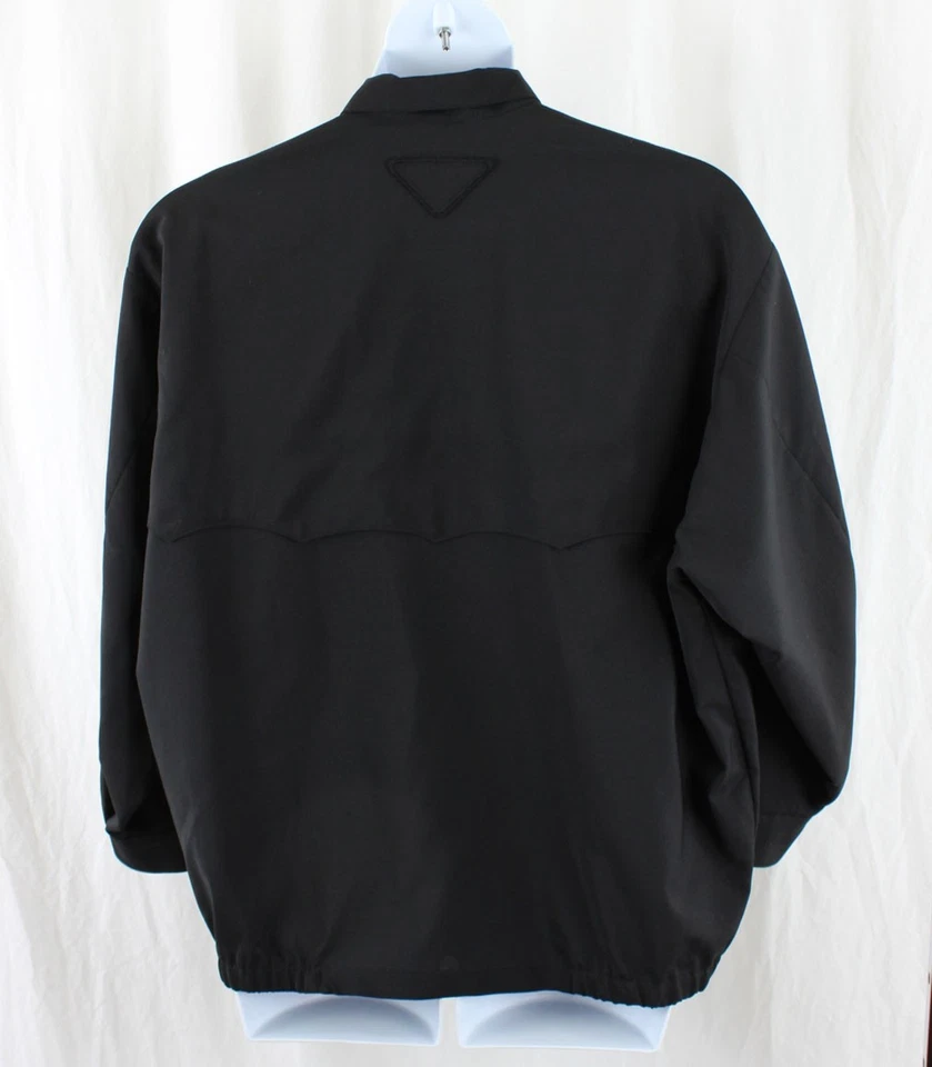 Chaqueta de manga larga Prada para hombre negra mezcla de lana cremallera completa talla US 38 Foto 2 de 4