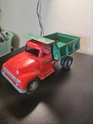 VINTAG Tonka Dump Truck Original Paint 13” long No. 180-4 Red & Green Mound