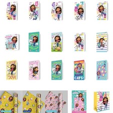 Gabby's Dollhouse Movie Birthday Range Birthday Cards, Wrapping Paper, Gift Bags