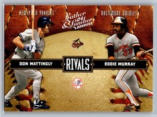 2004 donruss leather & lumber baseball mattingly/murrary rivals silver 69/100