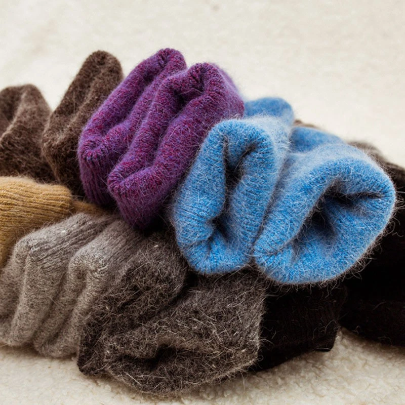 Women Wool Angora Fuzzy Thick Heavy Warm Colors Solid Crew Boots Socks 5 Pairs
Opens in a new window