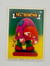 ODD TODD Sgorbions 1st Series Garbage Pail Kids Italy #86 Paolone Gobbone
