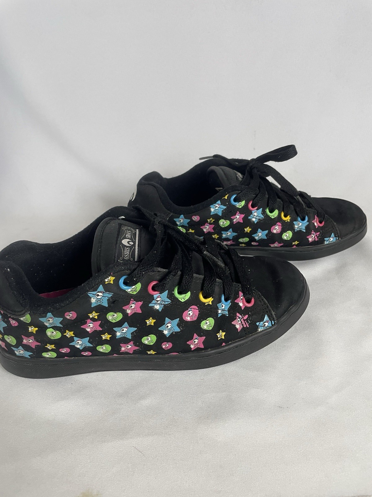 Women’s Sz 10 Osiris Troma 2 Girls Skater Sneaker Grunge Rare VTG Y2K Chunky Blk image 7
