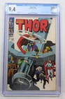 Thor #156 CGC Graded 9.4 White Pages Marvel Comics 9/68